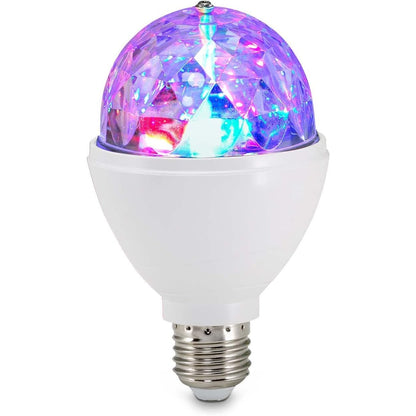 253540 - BRILONER TOP DISKO LED E27 RGB, DRIJTË RROTULLUESE, 12.9X7.3 CM, TRANSPARENTE