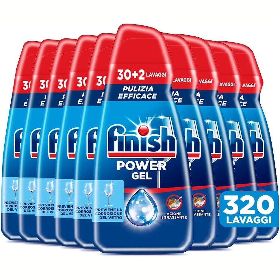 335930 - XHEL Finish Power, Detergjent i lëngshëm për lavastovilje, 320 larje, 10 pako me 30+2 larje