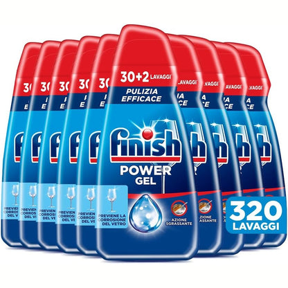 335930 - XHEL Finish Power, Detergjent i lëngshëm për lavastovilje, 320 larje, 10 pako me 30+2 larje