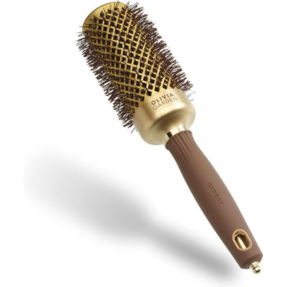 297237 - OLIVIA GARDEN QIME TË VALËZUARA Blowout Shine, 45 mm, Ngjyrë e Artë dhe Kafe