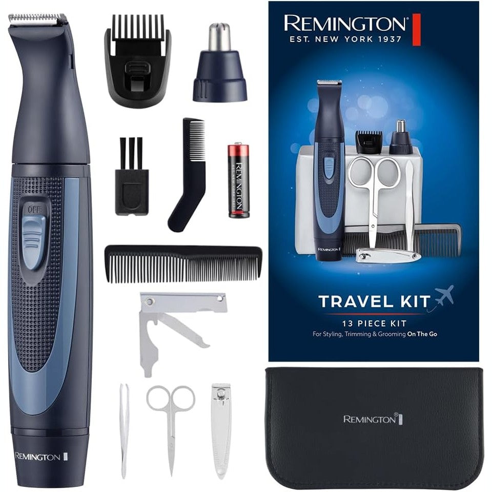 307738 - REMINGTON Set udhëtimi me 13 pjesë për flokë dhe manikyr/pedikyr me kuti