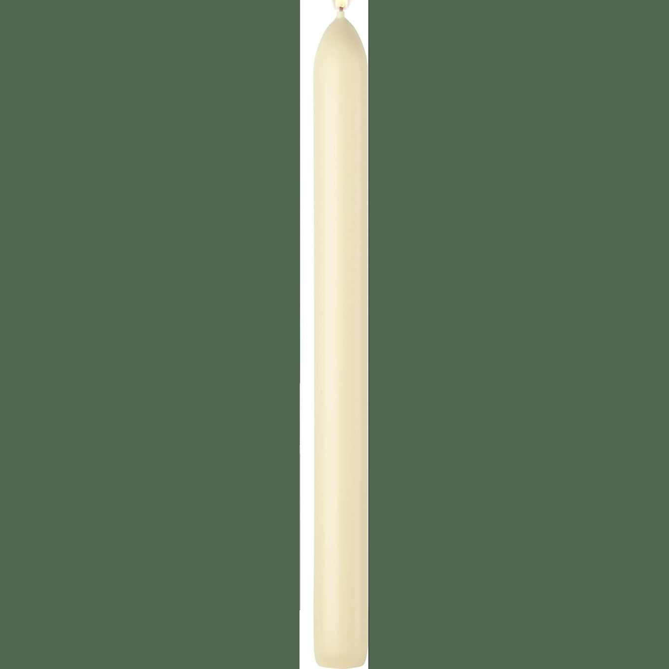 230085 - BOLSIUS Qirinj Smooth Taper - Ngjyrë Fildhi - 7 copë - 24 cm - Koha e djegies 8 orë - Pa aromë - Dyll natyral bimor - Pa vaj palme