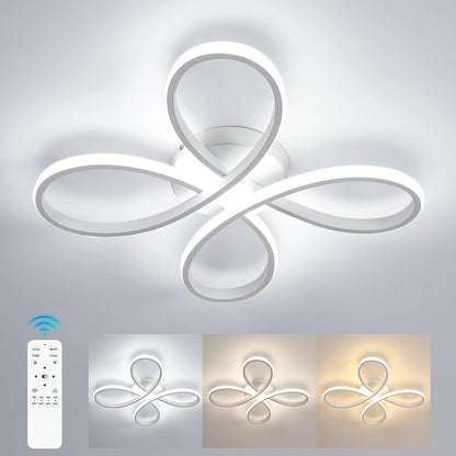 221813 - Dritë Tavani LED Moderne, Llambë Tavani 30W, 3375LM, në Formë Luleje, E Bardhë Neutrale 4500K, Diametër 30cm, Ari