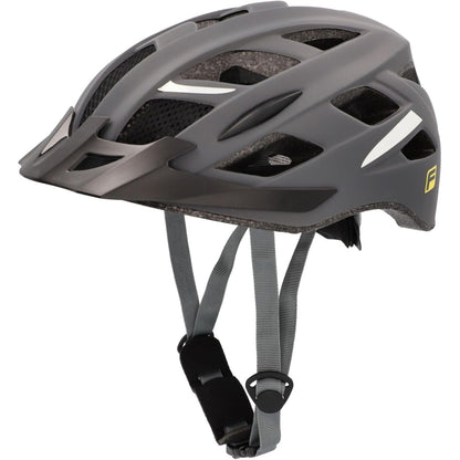 293694 - FISCHER Helmetë Biciklete për të Rritur, S/M, 52-59cm, Gri, me Sistem Unazash të Brendshme të Ndriçuara