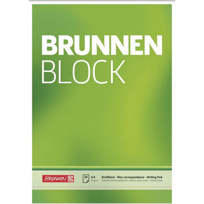 310742 - BRUNNEN 1052726 - Bllok letrash, A4, bosh, 50 fletë, 70 g/m²