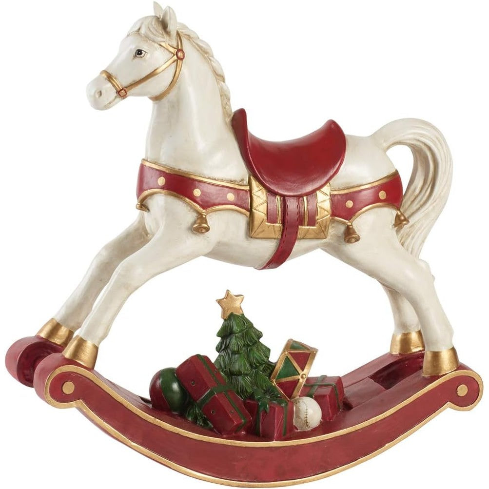 226403 - VILLEROY & BOCH Aksesorë Dimërorë për Kolazh Kali Lëkundës XL, figurë dekorative, polirezinë, 32.8 x 10.8 x 32.5 cm
