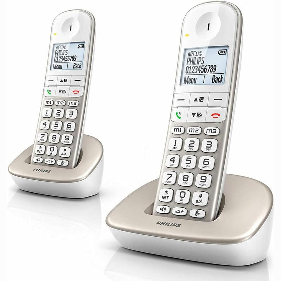 272975 - PHILIPS Telefon pa tel XL4902S/34, Pako me dy kablla, Argjend