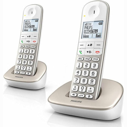 272975 - PHILIPS Telefon pa tel XL4902S/34, Pako me dy kablla, Argjend