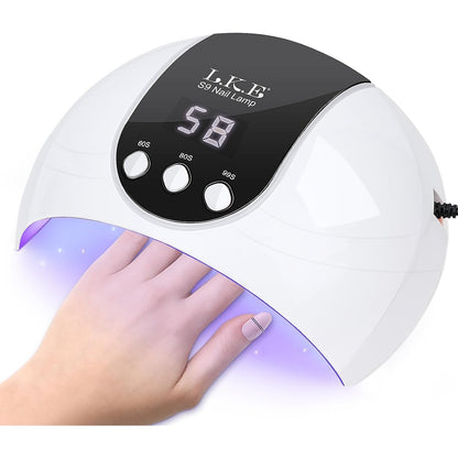 302410 - UV LED Llambë për thonj, 54W, sensor automatik, ekran LCD, tharje e shpejtë