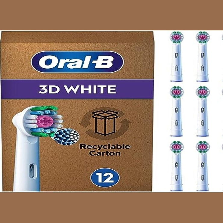289583 - ORAL-B Koka Furçash Dhëmbësh Elektrike Professional 3D, me fije në formë X dhe kupë unike për zbardhjen e dhëmbëve, pako me 11 furça dhëmbësh