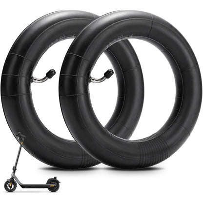 298849 - Tuba të brendshëm 2 x 10 inç në ngjyrë të zezë, tub 10x2.125, kënd valvule 45°, për goma karroce fëmijësh, tub i brendshëm i trashur pa qepje