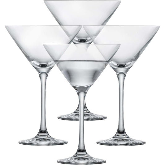 256826 - SCHOTT ZWIESEL Martini Glass Bar Special (Set prej 4), gota klasike martini, prej kristali Tritan, Prodhuar në Gjermani, Nr. i Artikullit 123658, transparente