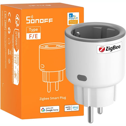 294063 - SONOFF S60ZBTPF PRIZË INTELIGJENTE ZIGBEE – TELEKOMANDË, MONITORIM I ENERGJISË, PËRSËRITËS ZIGBEE, ORARE, MBROJTJE NGA MBINGARKESA, KOMPATIBIL ME APLIKACIONIN EWE LINK – KËRKON PORTË HYRËSE ZIGBEE