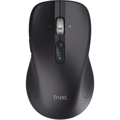 320077 - TRUST Maus pa tel Treva, Bluetooth + 2.4 GHz, butona të heshtur, 85% plastikë e ricikluar, për PC dhe Mac, i zi