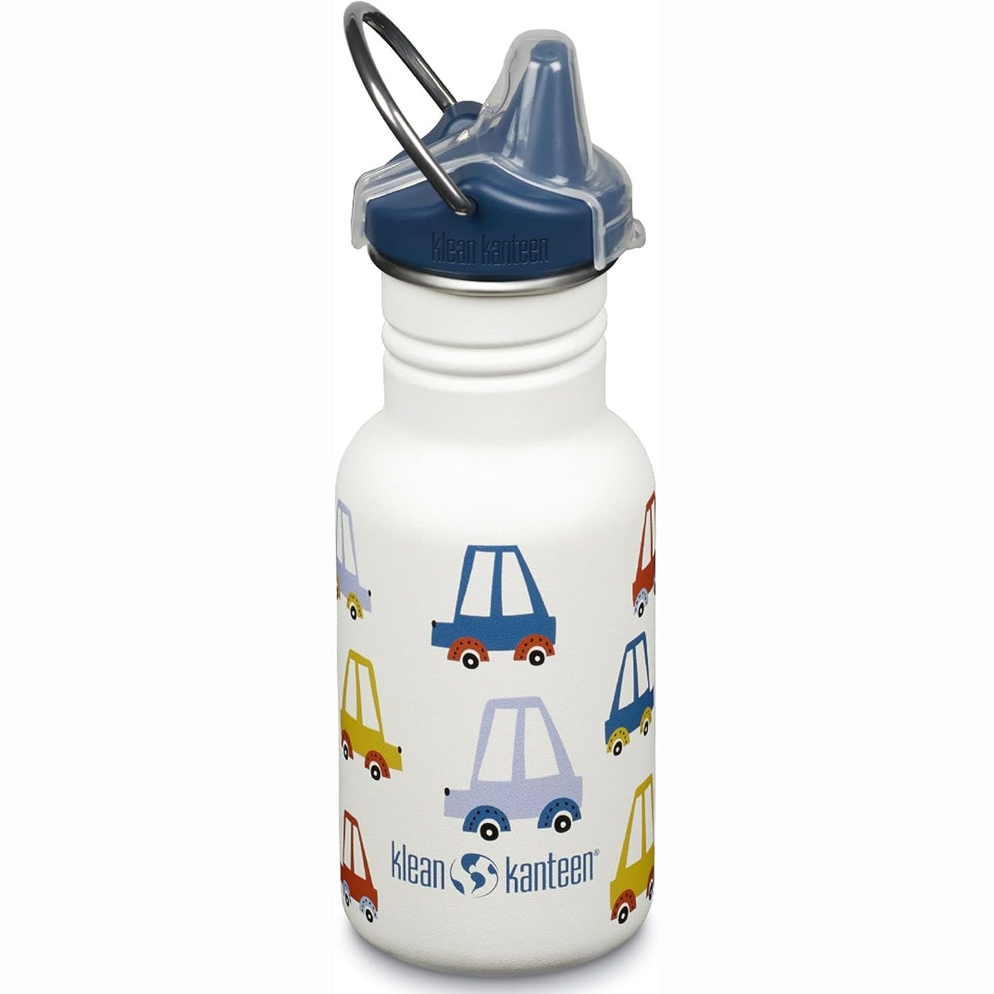 251964 - KLEAN KANTEEN Shishe Uji e Ngushtë Klasike (me Kapak Sippy) me kapak çeliku inox në të bardhë, vëllim 355 ml, 1011205