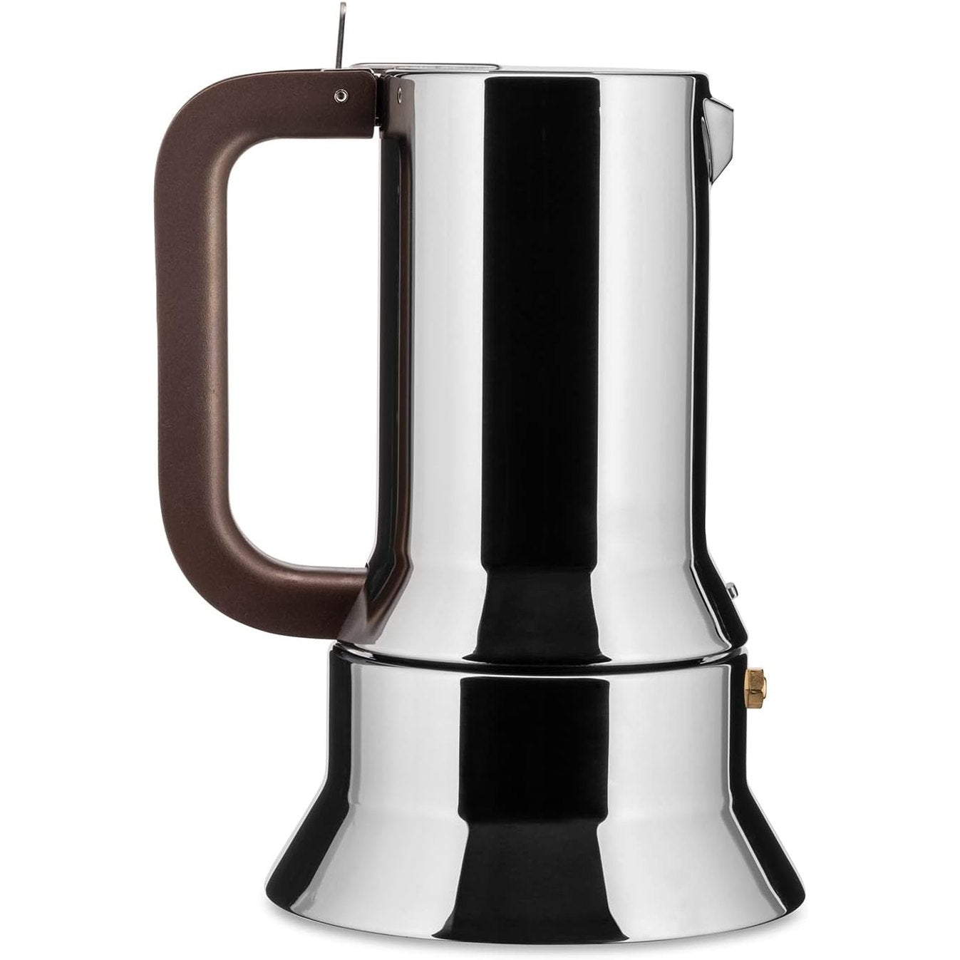 221042 - ALLESSI Makinë Espresso me 6 Filxhanë për Induksion, Çelik Inoks, 15.5 x 13.5 x 27 cm, Argjend, Model 9090/6