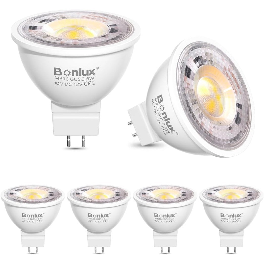 214798 - BONLUX Llampë LED 12V GU5.3, 6W, e bardhë natyrale 4000K, pako me 6