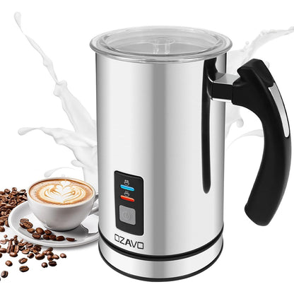 236239 - OZAVO SHKUMEZUES AUTOMATIK QUMESHTI, RRAHES ELEKTRIK QUMESHTI 500W, AVULLUES DHE NGROHES QUMESHTI PER QUMESHT 150ML/240ML, BEN SHKUME TE NXEHTE/TË FTOHTE, MBROJTJE NGA NXEHTESIA - ÇELIK INOKS 304
