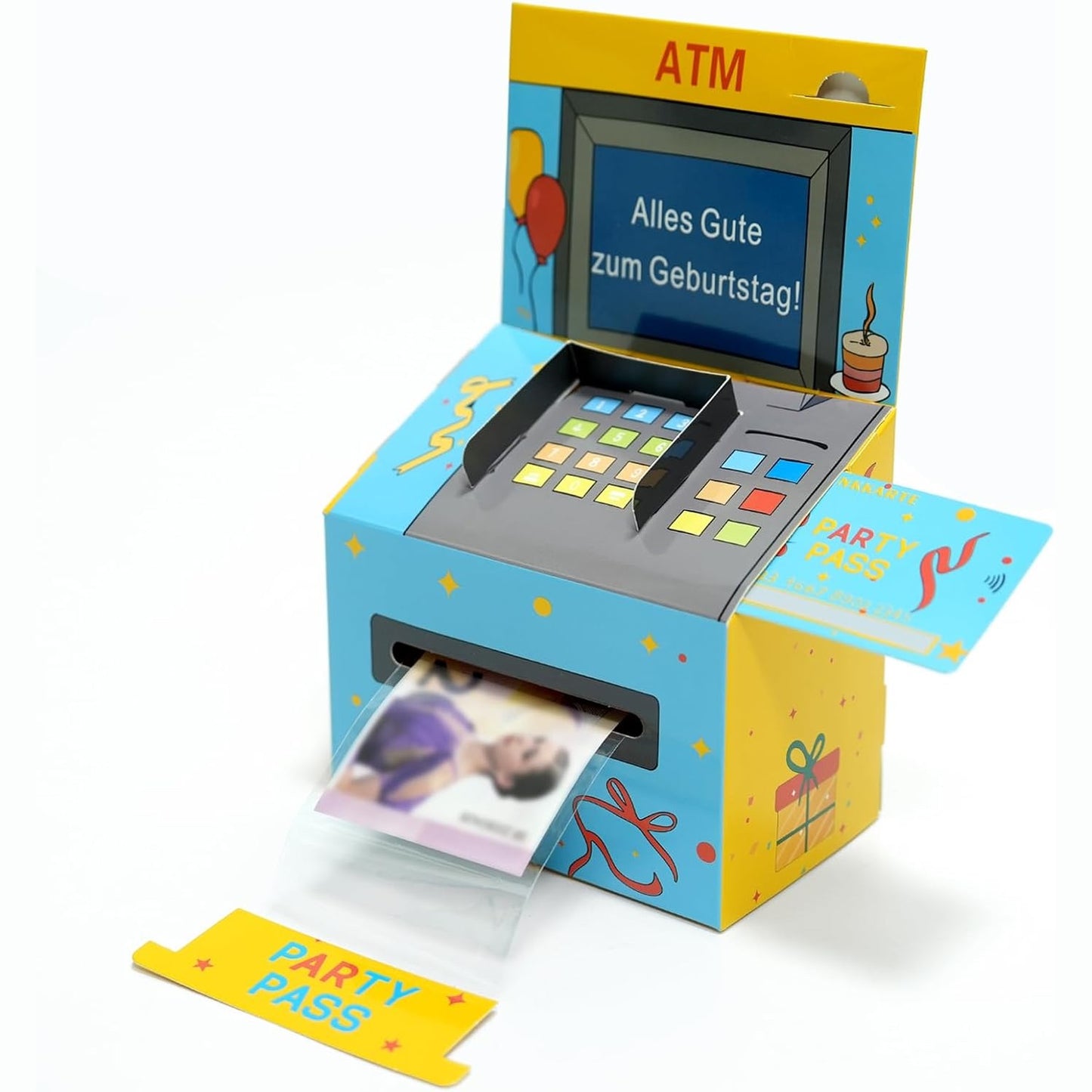 224451 - PAKETIM DHURATE PËR KARTËMONEDHA MONEY-O-MAT, DERRKUC KREATIV ME 2 PJESË