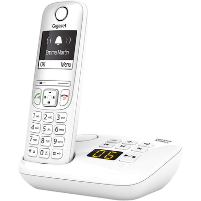 299433 - GIGASET AS690A Telefon DECT pa tel, sekretari, ekran i madh me kontrast të lartë, profile tingulli të rregullueshme, funksion pa duar, mbrojtje nga thirrjet, i bardhë