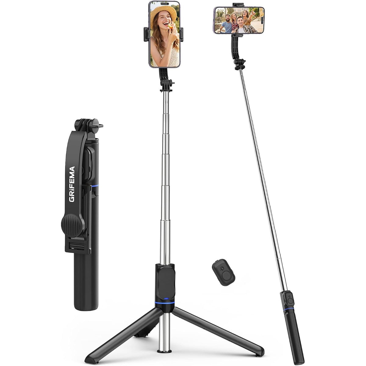 309222 - GRIFEMA Shkop Selfie dhe Tripod i Zgjatshëm për Telefona Celularë (107 cm)