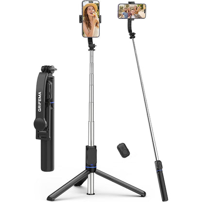 309222 - GRIFEMA Shkop Selfie dhe Tripod i Zgjatshëm për Telefona Celularë (107 cm)