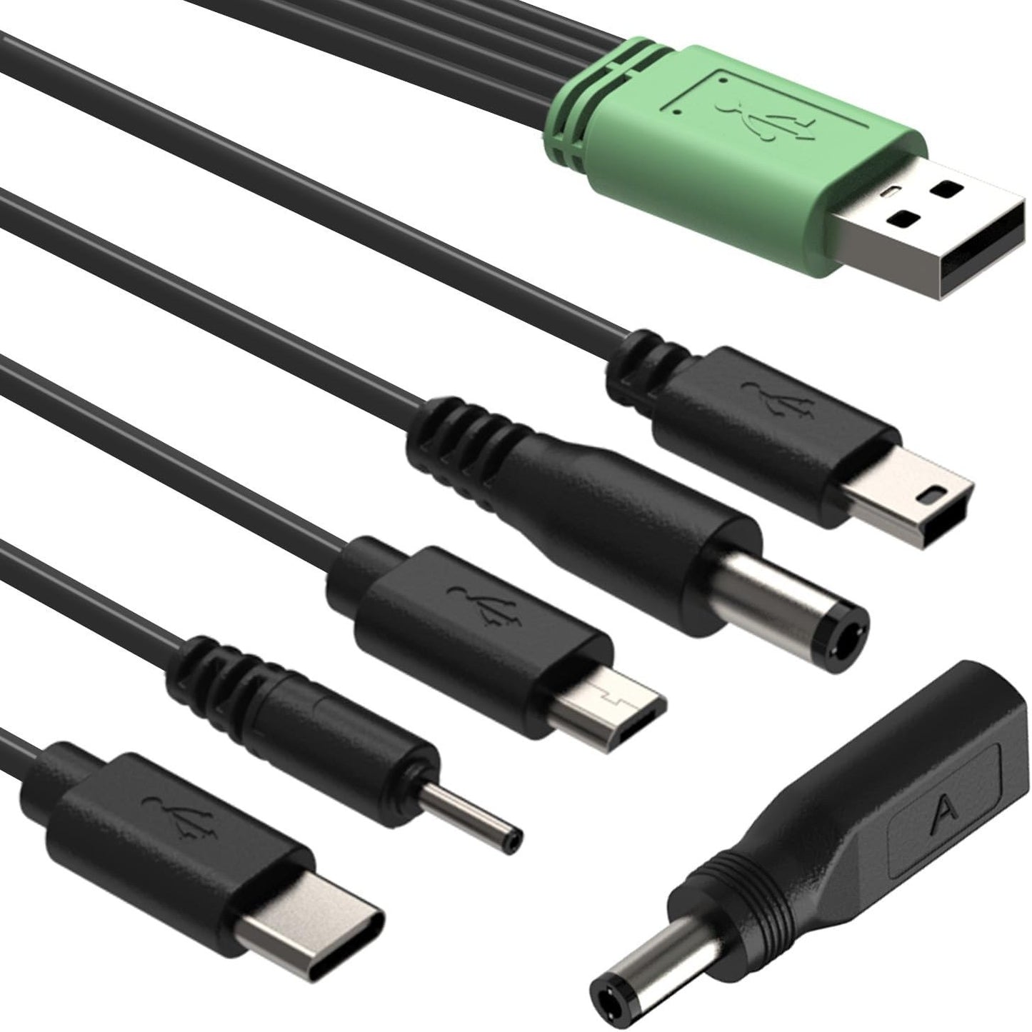 237841 - BOEEA Kabllo karikimi USB për jakat e qenve, adaptor energjie 6-në-1 për jakat e stërvitjes, jakë stërvitjeje për qen dhe karikues zëvendësues për telekomandë