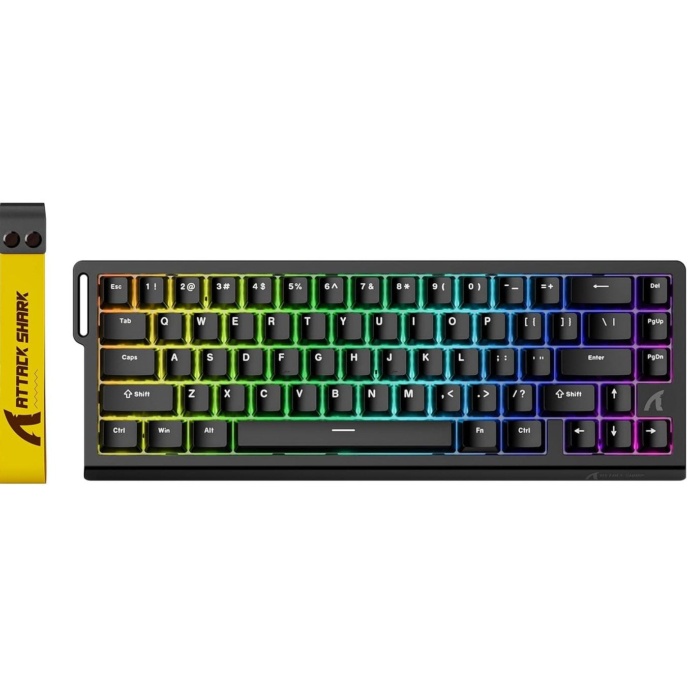 268003 - ATTACK Tastierë SHARK X68 HE 8000Hz me Shkyçje të Shpejtë, Tastierë Lojërash RGB me Tel dhe Ndriçim RGB 60%, Precizion 0.01 mm RT, Çelësa Magnetikë, Aktivizim i Rregullueshëm