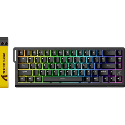 268003 - ATTACK Tastierë SHARK X68 HE 8000Hz me Shkyçje të Shpejtë, Tastierë Lojërash RGB me Tel dhe Ndriçim RGB 60%, Precizion 0.01 mm RT, Çelësa Magnetikë, Aktivizim i Rregullueshëm