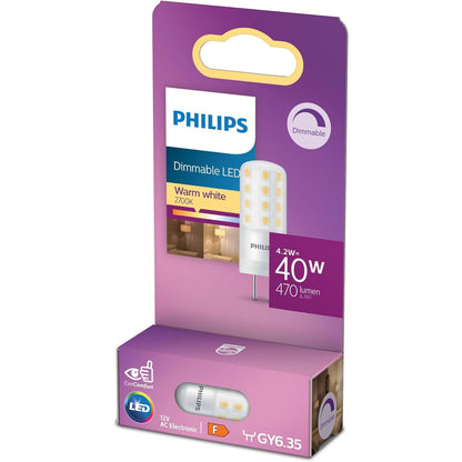 262936 - PHILIPS Llambë LED Standarde 40W, Bazë GY6.35, E Bardhë e Ngrohtë, me Errësim
