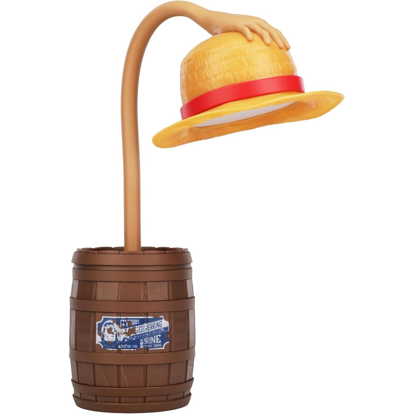 187338 - PALADONE Llambë Tavoline me Kapelë Kashte One Piece, Artikuluese dhe e Palosshme, Licencë Zyrtare Anime, Për Dhomë Gjumi, Shtëpi, Zyrë