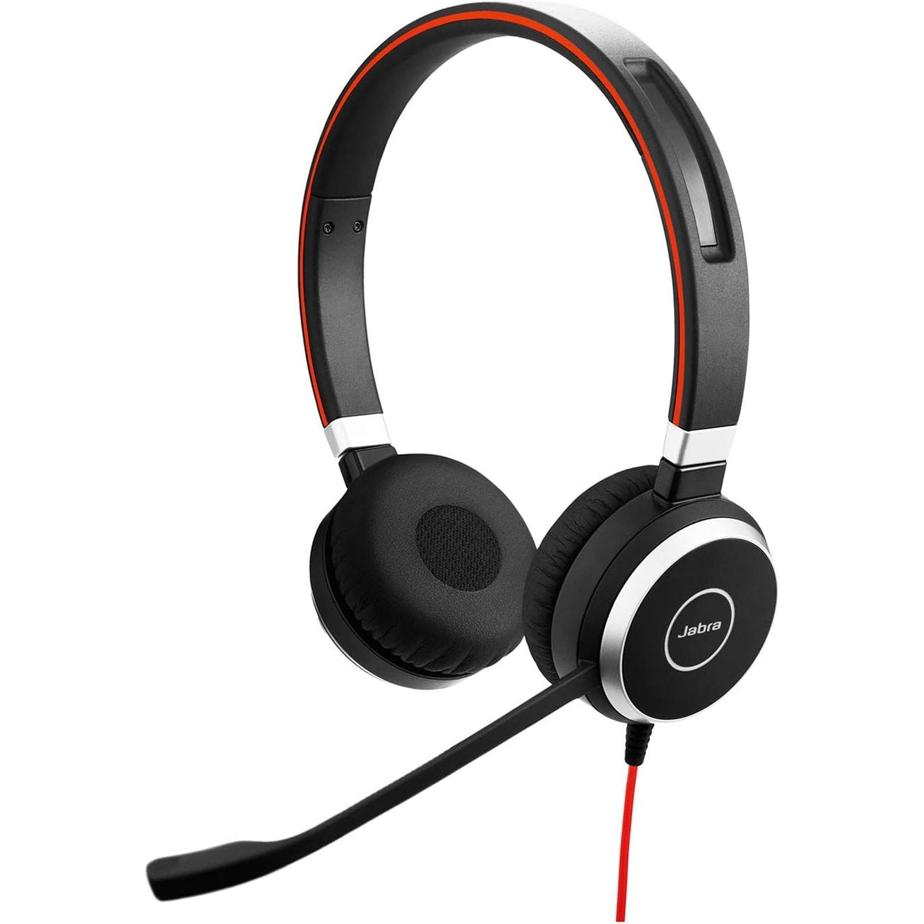 272930 - JABRA Kufje Stereo Evolve 40 MS me Mikrofon - Kufje të Certifikuara nga Microsoft për Telefona të Butë VoIP me Anulim Pasiv të Zhurmës - Kabllo USB me Kontroll Thirrjesh - E Zezë