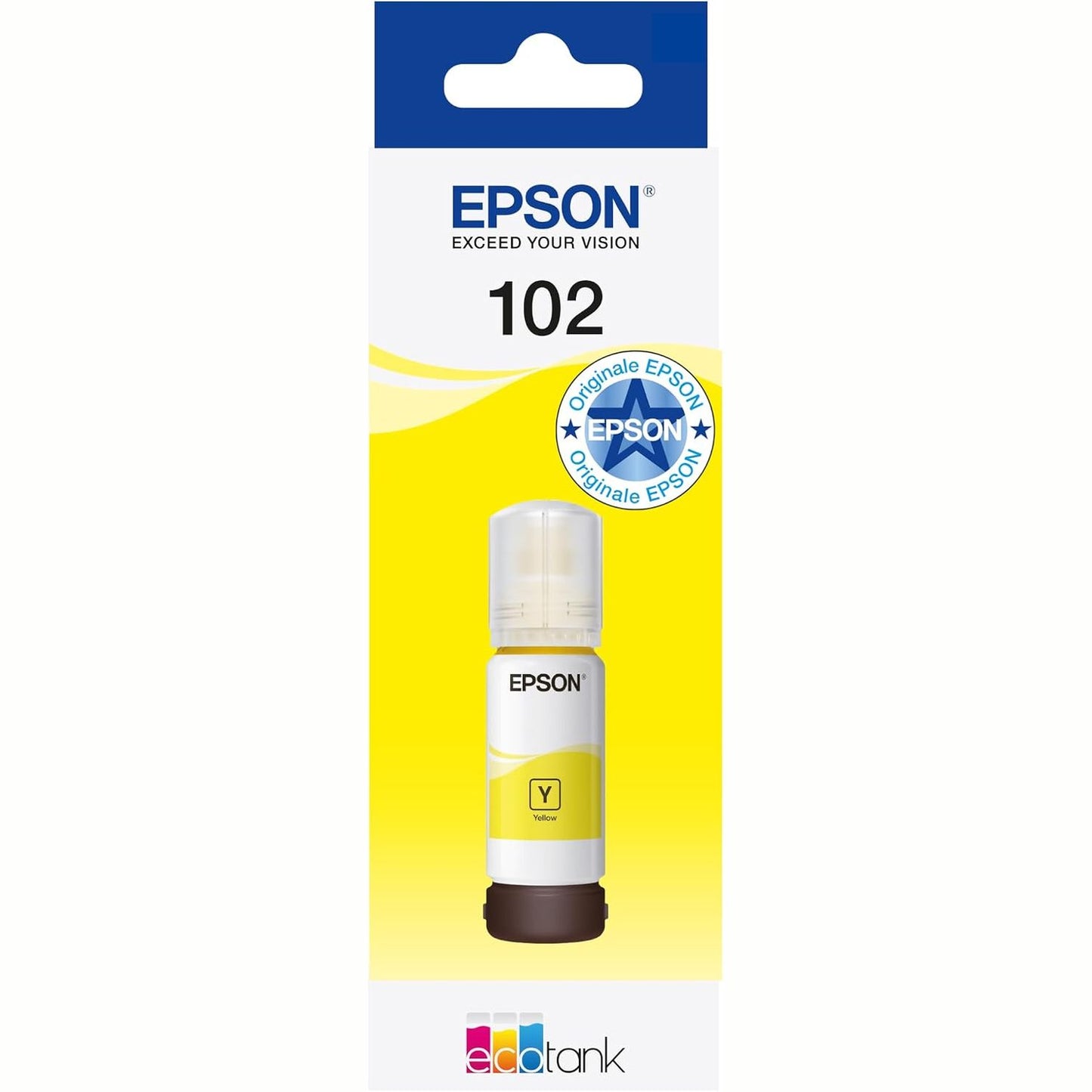 277092 - EPSON Shishe boje origjinale EcoTank 102 e verdhë, pako me 1 copë