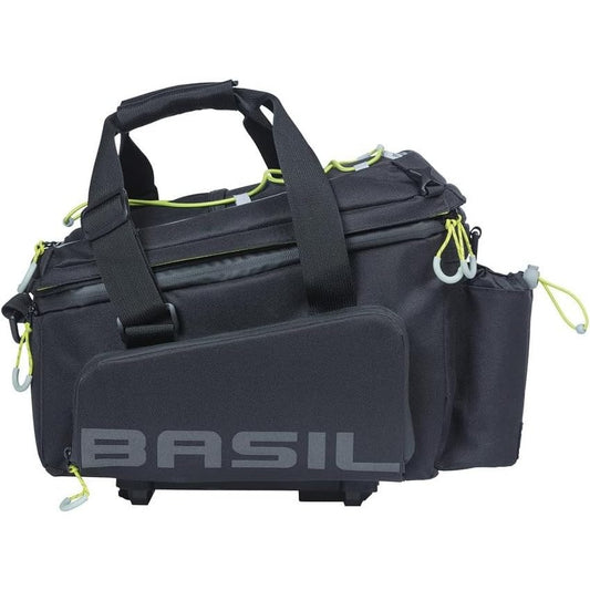 312551 - BASIL Çantë Miles XL Pro, MIK, e papërshkueshme nga uji, e zezë/Limon