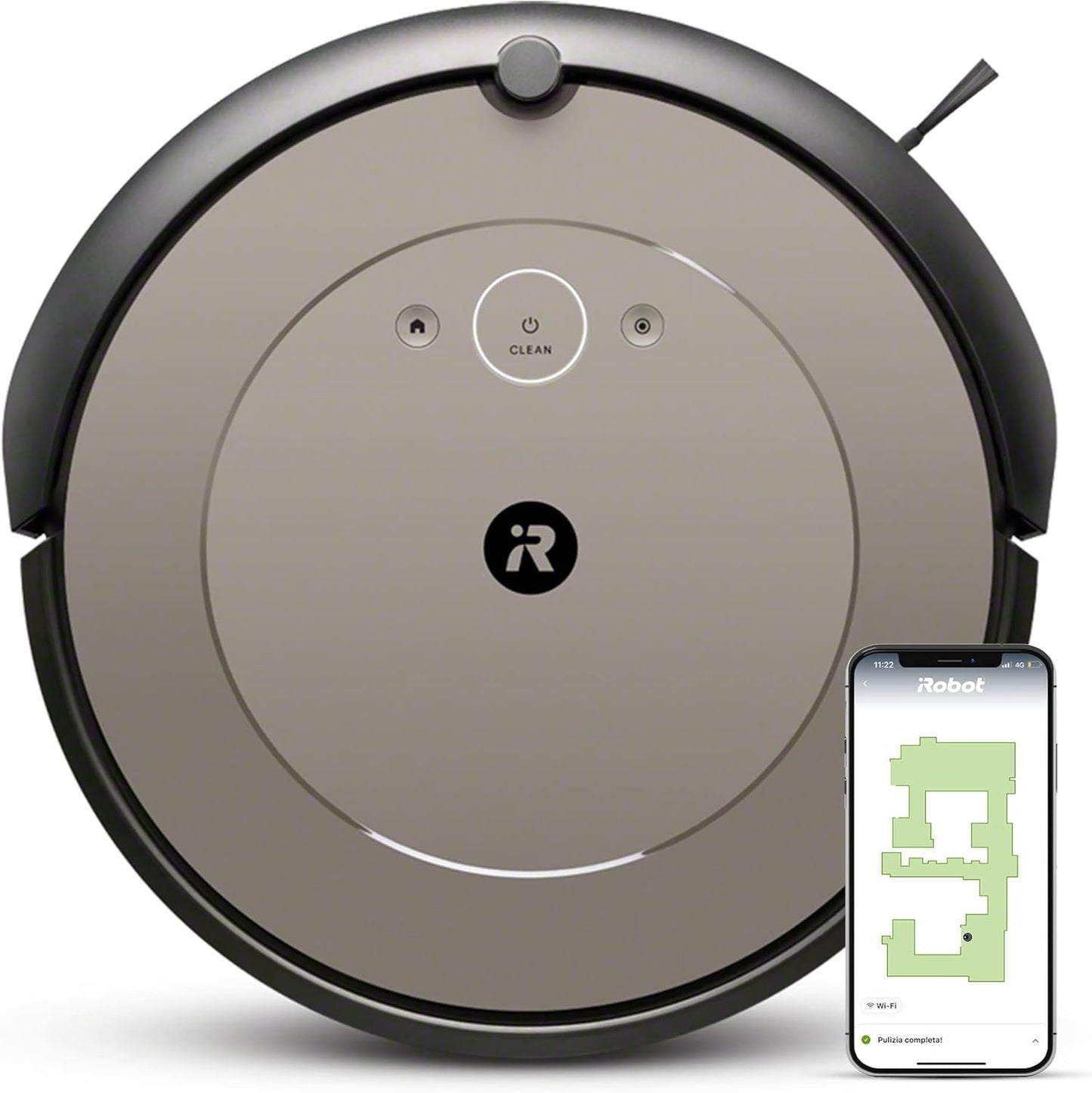 162025 - iROBOT Roomba I1152 - Fshesë Robotike Me Lidhje Korrenti, Dy Furça Gome Me Shumë Sipërfaqe, E Pajtueshme Me Asistentin Zanor, E Personalizuar, Ideale Për Kafshët Shtëpiake, Ngjyra Gri Dove