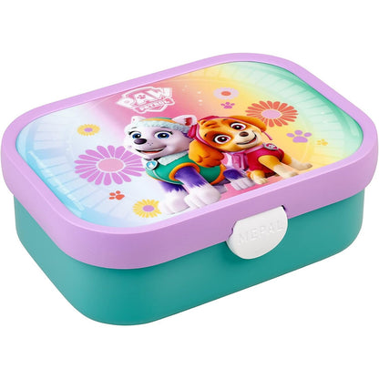 263680 - MEPAL Kuti Dreke për Fëmijë Campus - Kutia Bento - 750 ml - Pa BPA - Material: Plastike - Me Ndarje dhe Pirun - Mbyllje me Klip - E Mundshme për Lavatriçe - Ngjyrë: Vajzat Paw Patrol