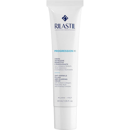 271477 - RILASTIL Progression(+) Krem Anti-Rrudha, 40 ml, Trajtim për Rrudha të Vijuara, Anti-plakje, Plotësim për Lëkurë të Pjekur me Kolagjen dhe Acid Hialuronik