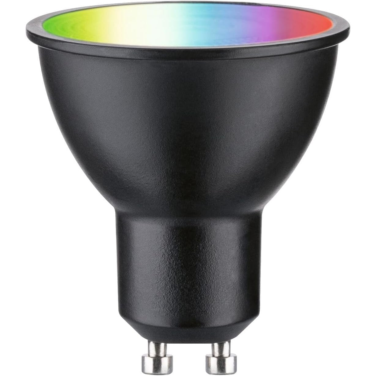 252642 - PAULMANN 29148 Standard 230V Smart Home Zigbee LED Reflektor GU10 350lm 4.8W RGBW+ me Errësim të Llambës së Zezë Mat