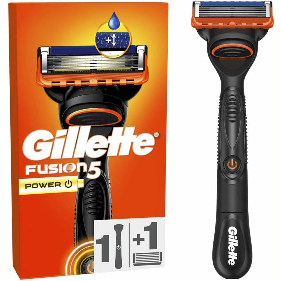 297456 - GILLETTE Brisk për Burra Fusion 5 Power, me 1 Mbushje, i Zi