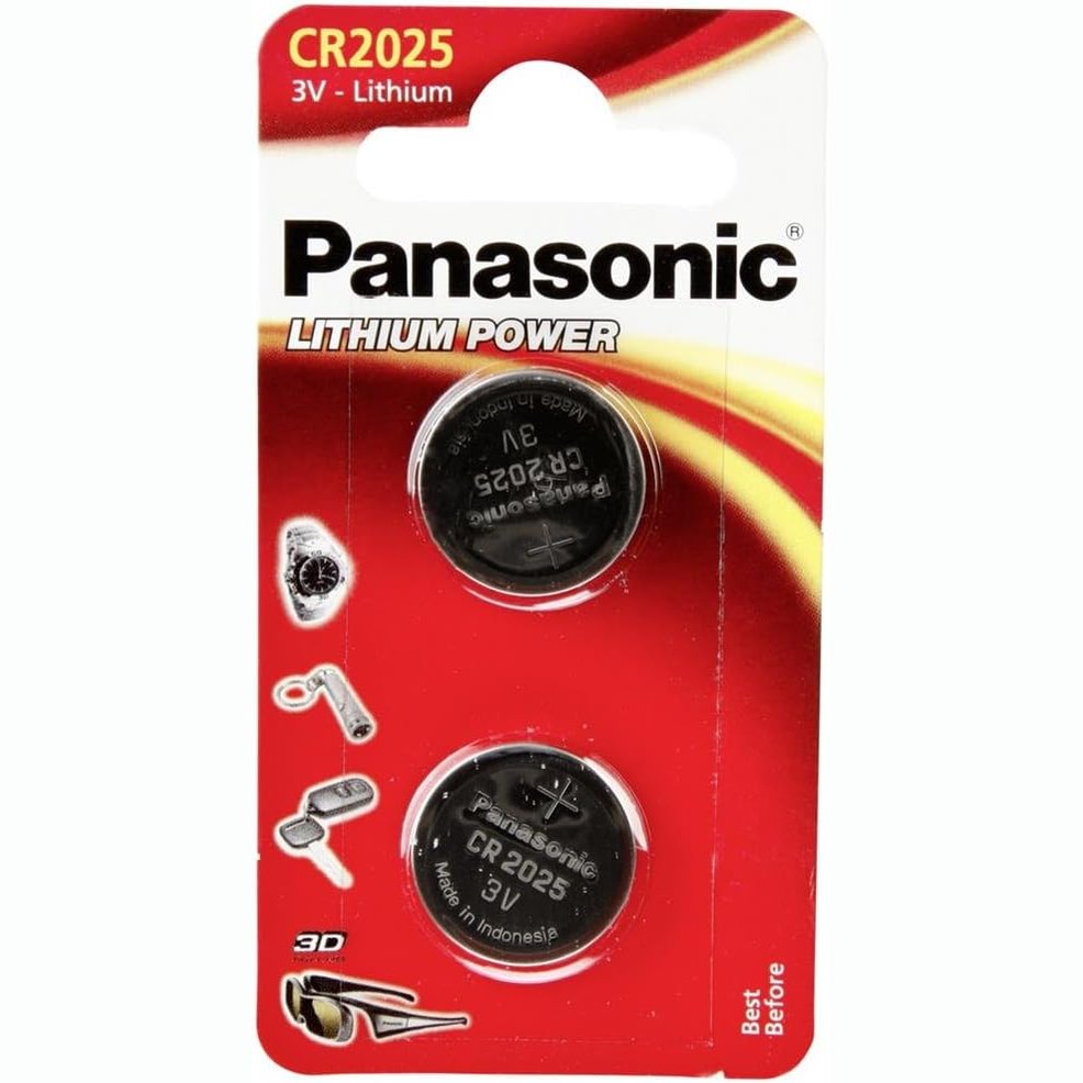 267508 - PANASONIC Lithium CR2025, 2 shtylla