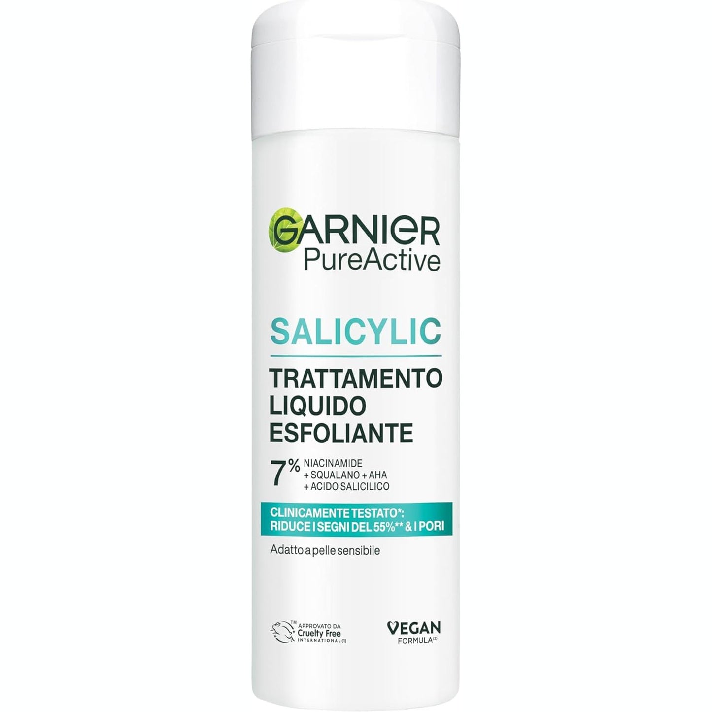 272381 - GARNIER Trajtim i Lëngshëm Eksfoliues, 120 ml, me Acid Salicilik, Niacinamide, Skualane, AHA