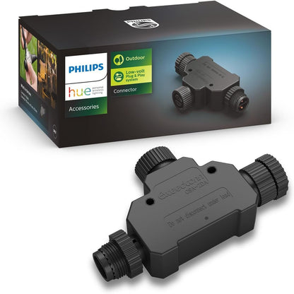 253090 - PHILIPS HUE Prizë në formë T-je për jashtë, tension i ulët