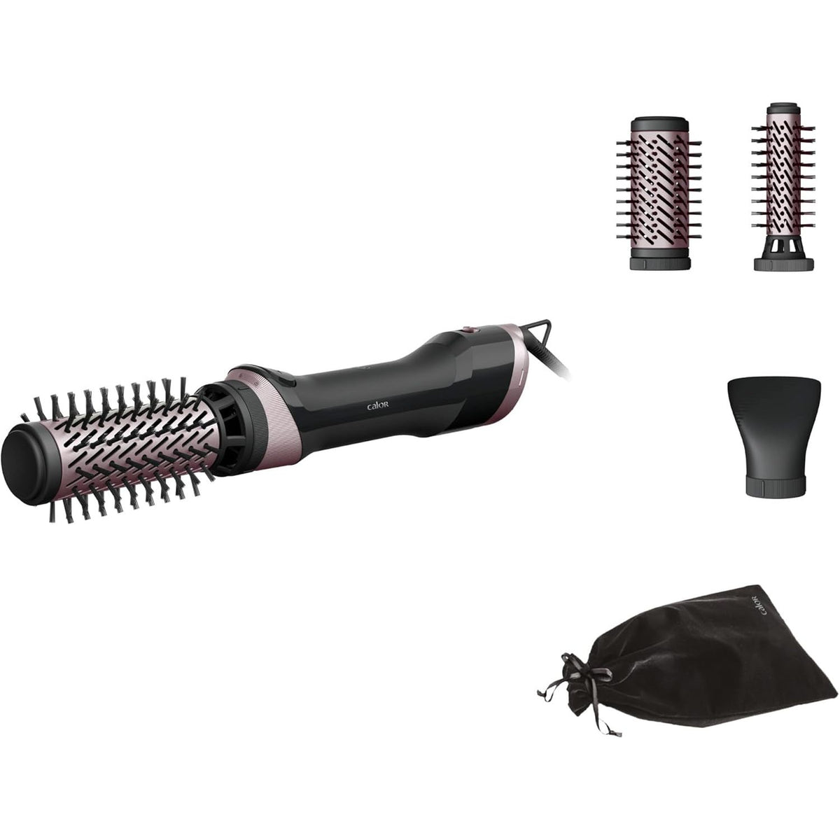 301710 - CALOR Brush Activ, Furçë Rrotulluese për Tharëse, 1000W, Ergonomike, 2 Furça Qeramike Rrotulluese, UB9535C0