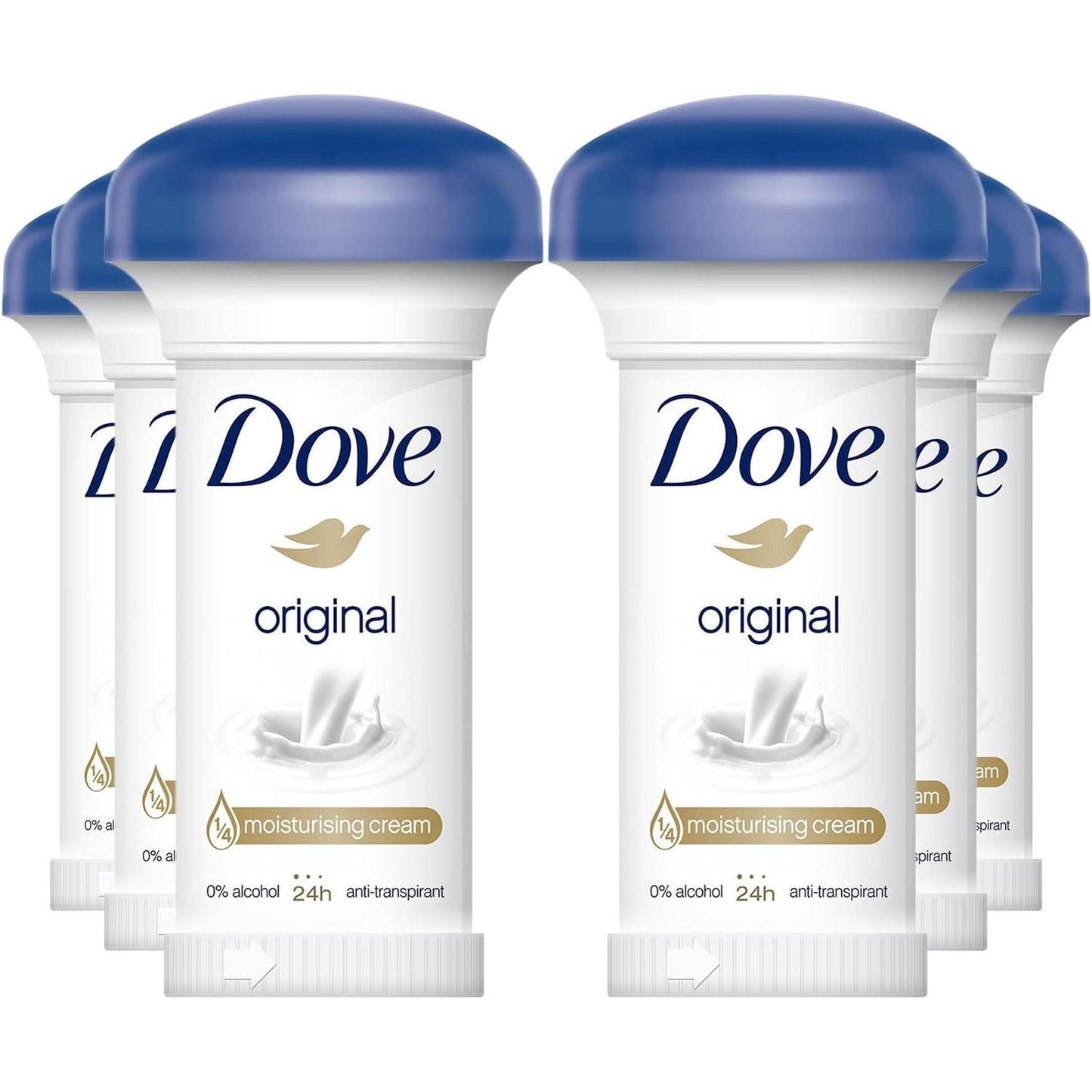 275332 - DOVE 6 x Antiperspirant Deodorant Origjinal 50ml