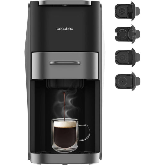 116358 - CECOTEC Makinë Espresso Freestyle Kompakte, Fuqi 1200W, Pompë 20-Bar, Kapacitet Rezervuar 700ml, E përputhshme me Dolce Gusto dhe Nespresso, Dizajn Elegant