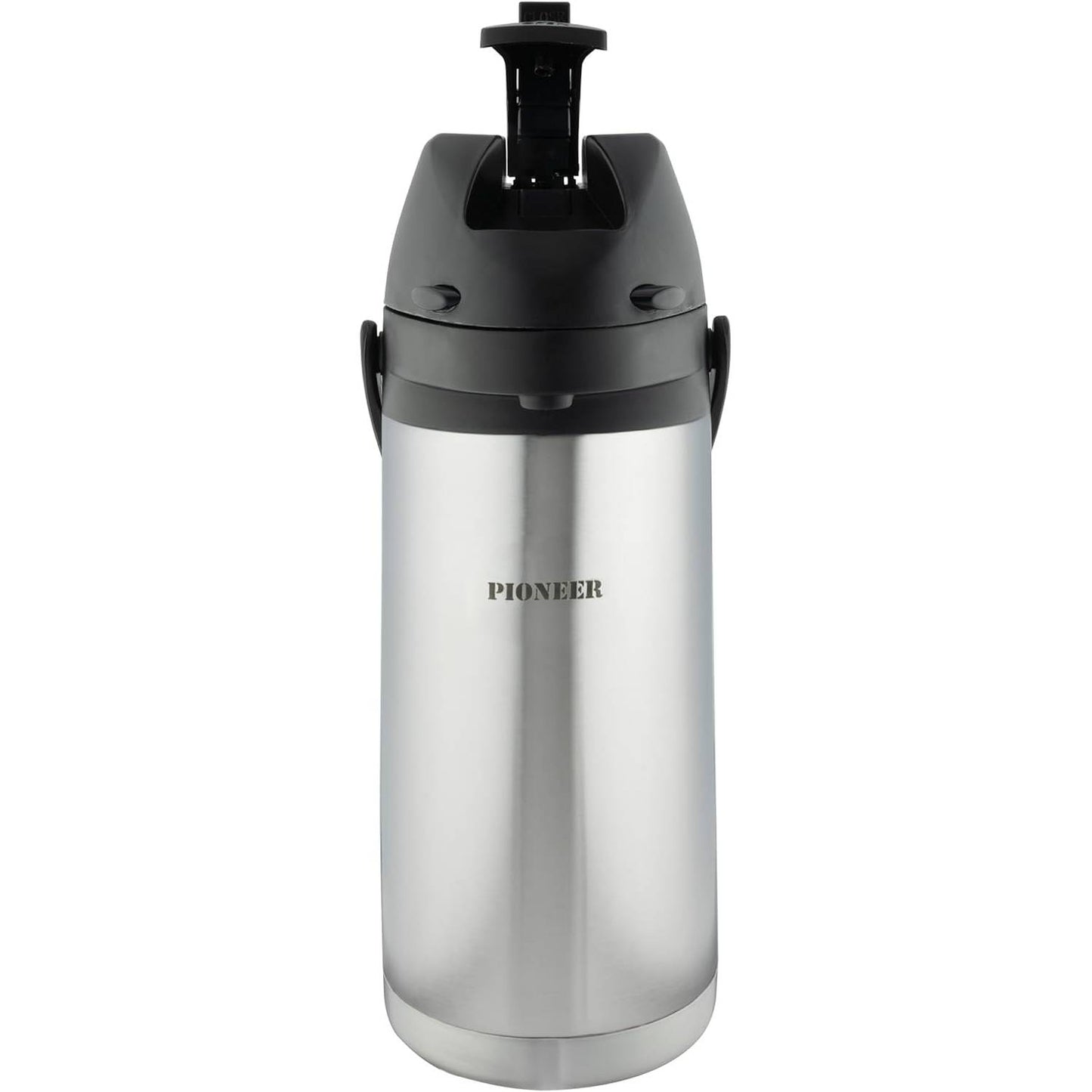213411 - PIONEER FLASKS Karafë me levë, shishe për ujë të nxehtë dhe të ftohtë, 1.9 litra, argjendi (SS19HC) prej çeliku inox