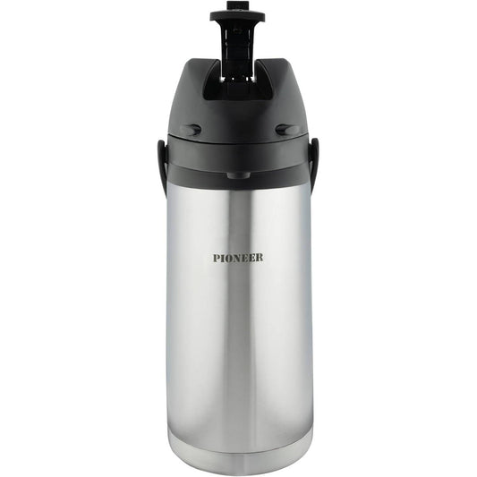 213411 - PIONEER FLASKS Karafë me levë, shishe për ujë të nxehtë dhe të ftohtë, 1.9 litra, argjendi (SS19HC) prej çeliku inox