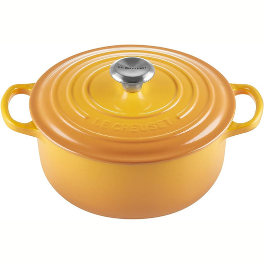 221028 - LE CREUSET Tavë prej gize Signature me kapak, Ø 20 cm, 2.4 l, 3.092 kg, Nectar