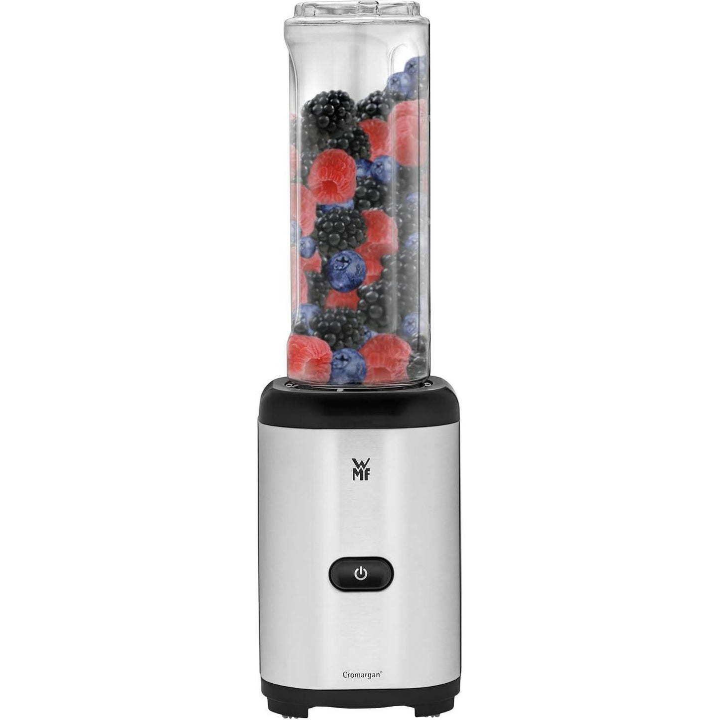 277441 - WMF Kult X Mix & Go Mini, mikser elektrik 300W, shishe plastike Tritan 600ml, kapak me vidë, argjend/e zezë
