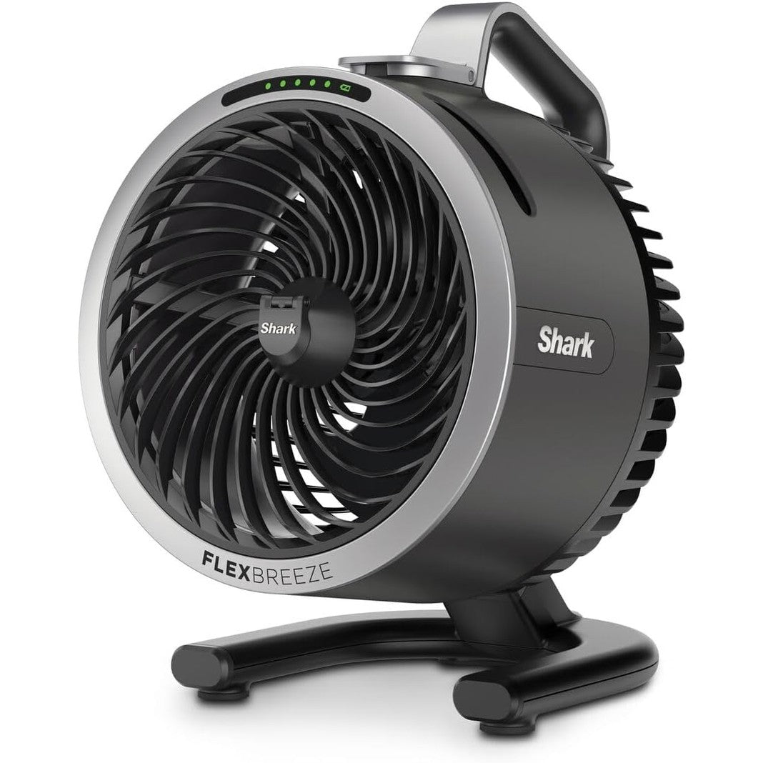 277338 - SHARK FlexBreeze HydroGo – Ventilator i fuqishëm për mjegullim, ftohje për brenda dhe jashtë, 5 shpejtësi, i qetë dhe i qëndrueshëm, me dhe pa kabllo, kompakt dhe i lehtë